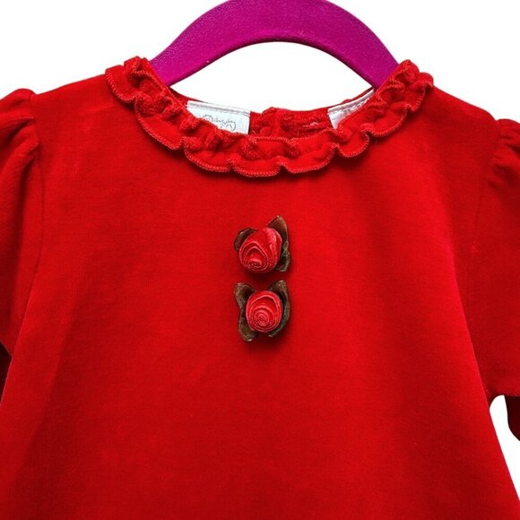 KOALA BABY Red Dress with Matching Bloomers 3-6 Months Holiday Christmas Outfit - Picture 7 of 11